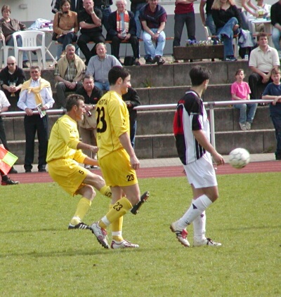 Jung und Alt beim FC 04: Eugen Ptak und Gerry Gruber